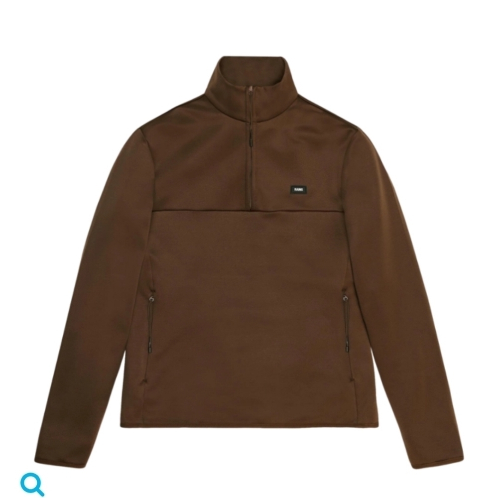 NWT! Rains, Sintra Fleece Half Zip, Frame (Brown), Size Medium, NEW! -$125